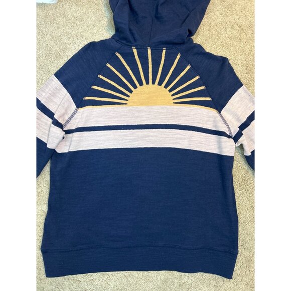 Faherty Organic Cotton Lightweight Long Sleeve Hooded Shirt Sunwashed XS - Picture 8 of 10